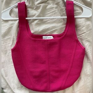 Babaton sculpt knit bustier tank